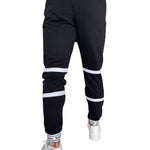 Time - Black/White Joggers for Men - Sarman Fashion - Wholesale Clothing Fashion Brand for Men from Canada