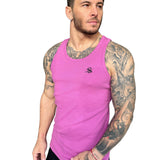 Trown - Pink Tank Top for Men - Sarman Fashion - Wholesale Clothing Fashion Brand for Men from Canada