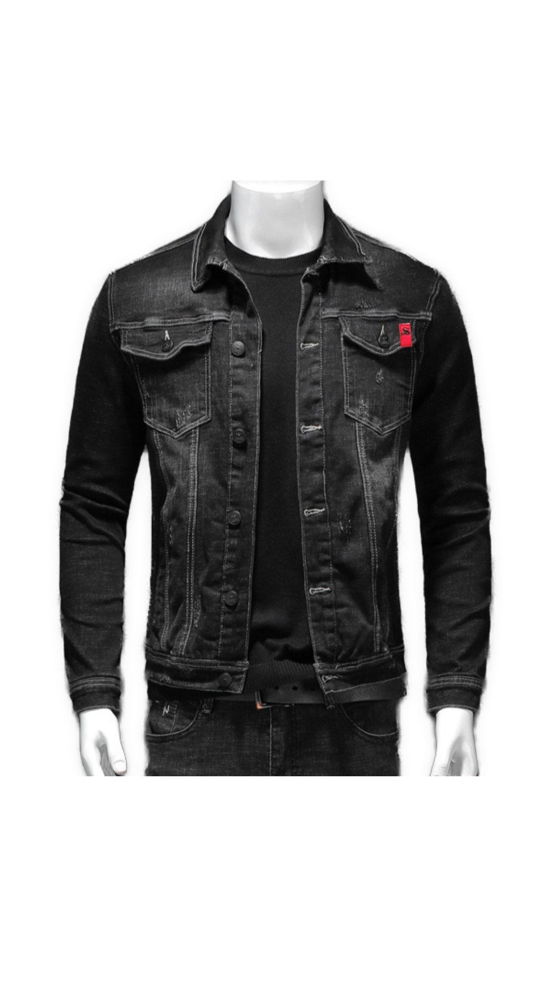 Umbrelota 3 - Long Sleeve Jeans Jacket for Men - Sarman Fashion - Wholesale Clothing Fashion Brand for Men from Canada