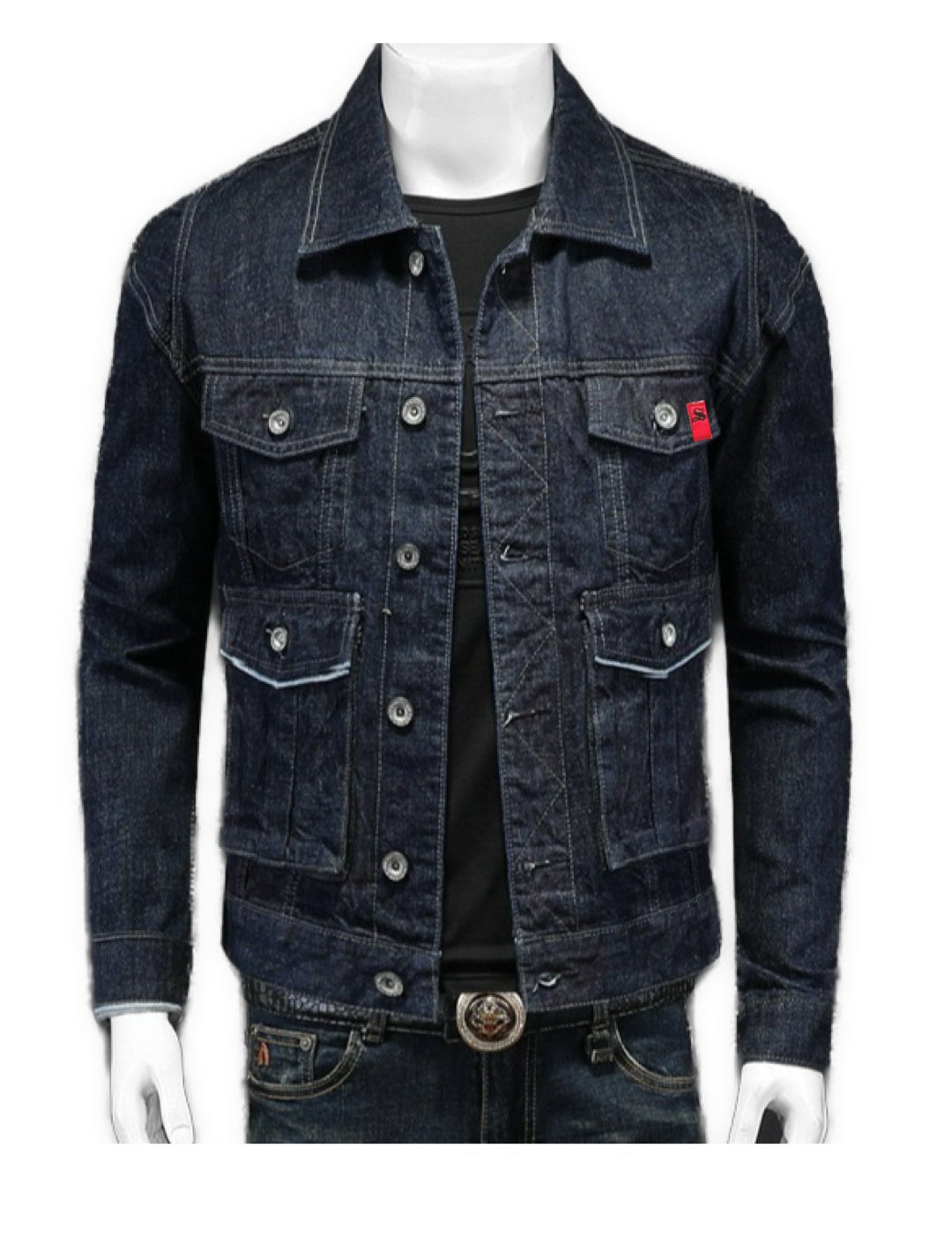 Umbrelota 4 - Long Sleeve Jeans Jacket for Men - Sarman Fashion - Wholesale Clothing Fashion Brand for Men from Canada