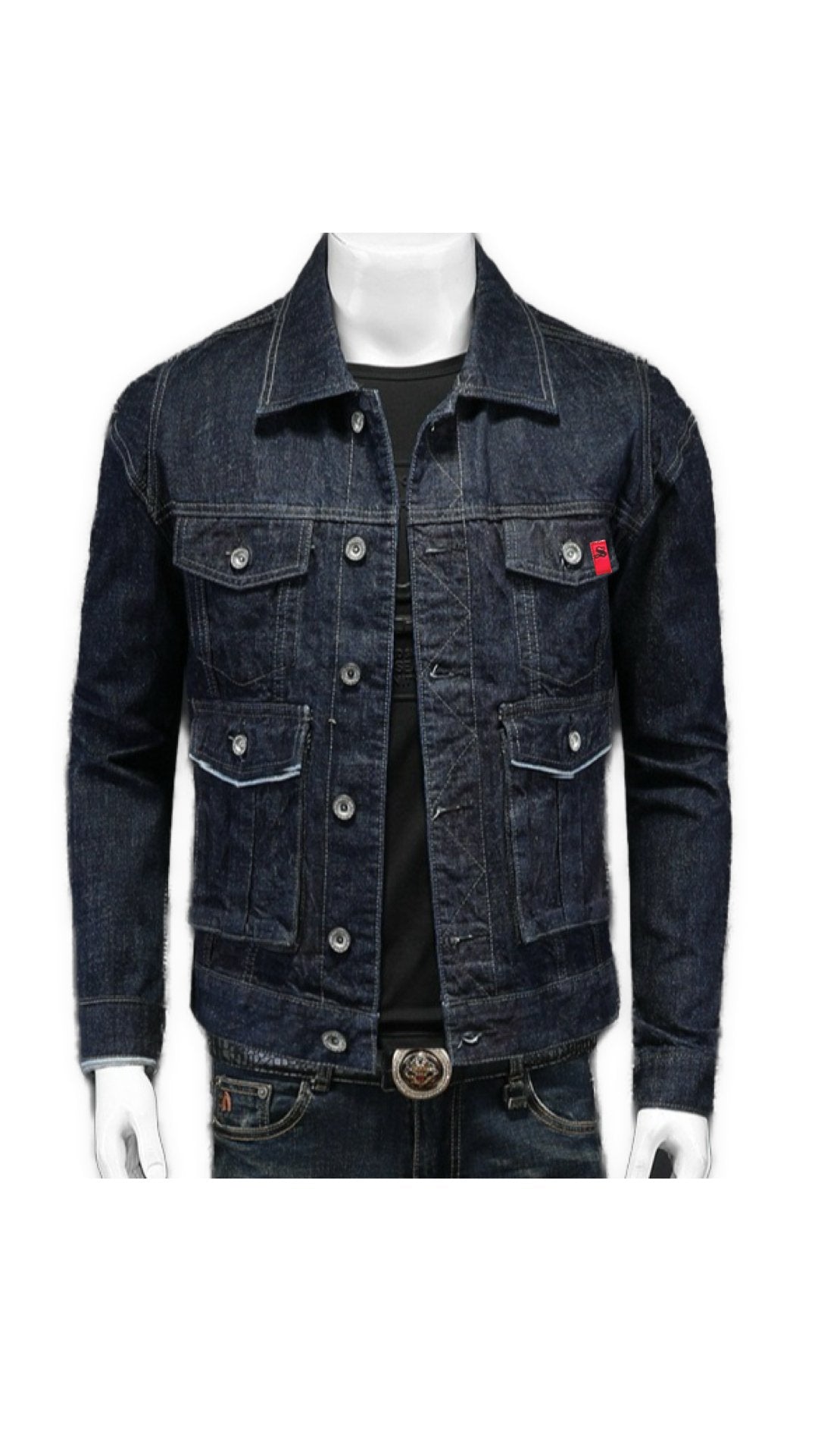 Umbrelota 4 - Long Sleeve Jeans Jacket for Men - Sarman Fashion - Wholesale Clothing Fashion Brand for Men from Canada