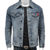 Umbrelota - Long Sleeve Jeans Jacket for Men - Sarman Fashion - Wholesale Clothing Fashion Brand for Men from Canada