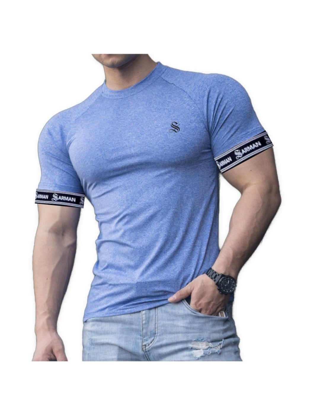 Upgrade Crupil - T-Shirt with Straps for Men - Sarman Fashion - Wholesale Clothing Fashion Brand for Men from Canada