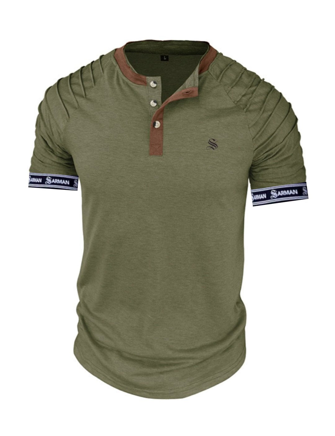 Upgrade Waves - T-Shirt with Straps for Men - Sarman Fashion - Wholesale Clothing Fashion Brand for Men from Canada