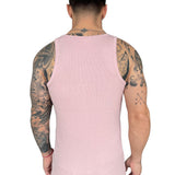 Uriel - Light Pink Tank Top for Men - Sarman Fashion - Wholesale Clothing Fashion Brand for Men from Canada