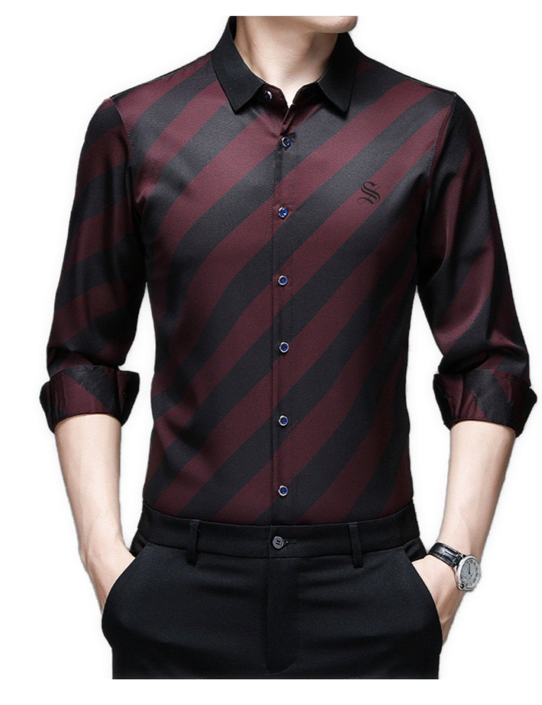 VaGabgu - Long Sleeves Shirt for Men - Sarman Fashion - Wholesale Clothing Fashion Brand for Men from Canada