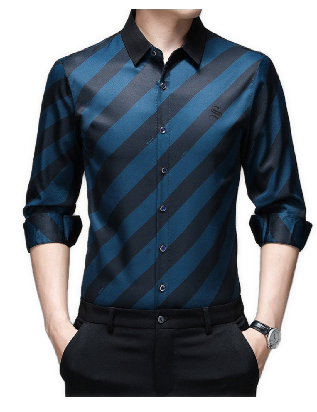 VaGabgu - Long Sleeves Shirt for Men - Sarman Fashion - Wholesale Clothing Fashion Brand for Men from Canada