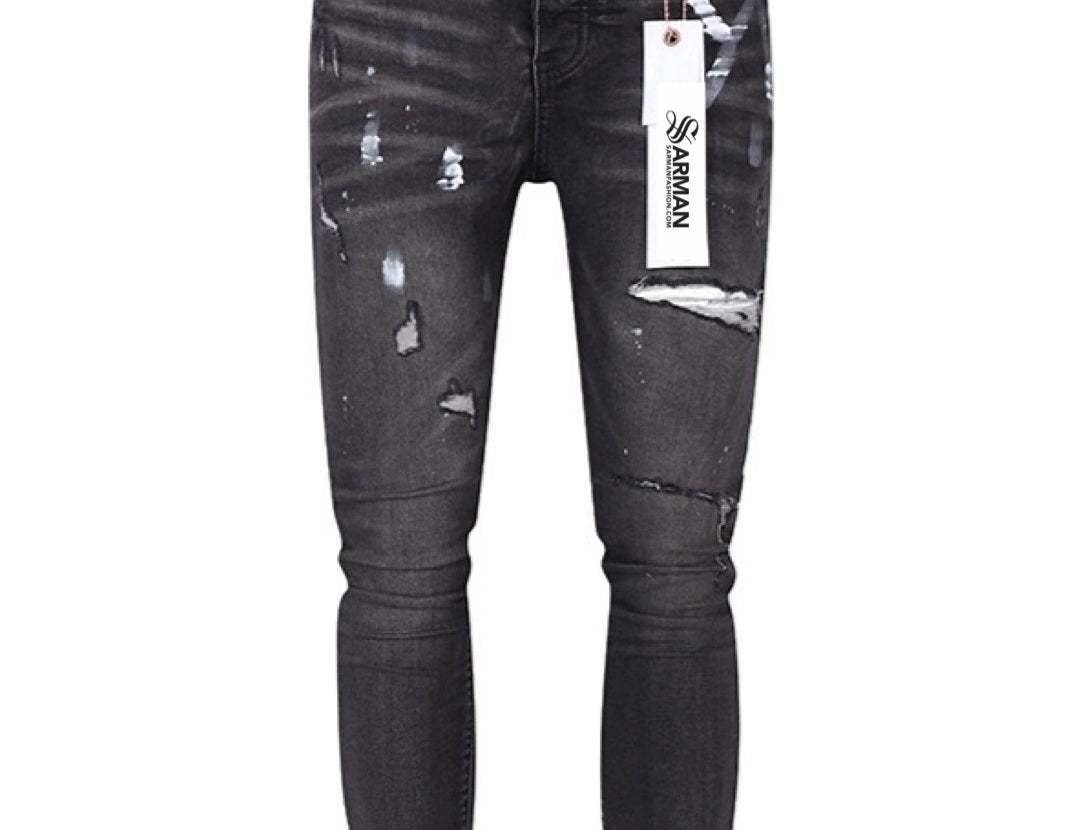 Vazduva - Skinny Legs Denim Jeans for Men - Sarman Fashion - Wholesale Clothing Fashion Brand for Men from Canada