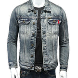 VdihaiS - Long Sleeve Jeans Jacket for Men - Sarman Fashion - Wholesale Clothing Fashion Brand for Men from Canada