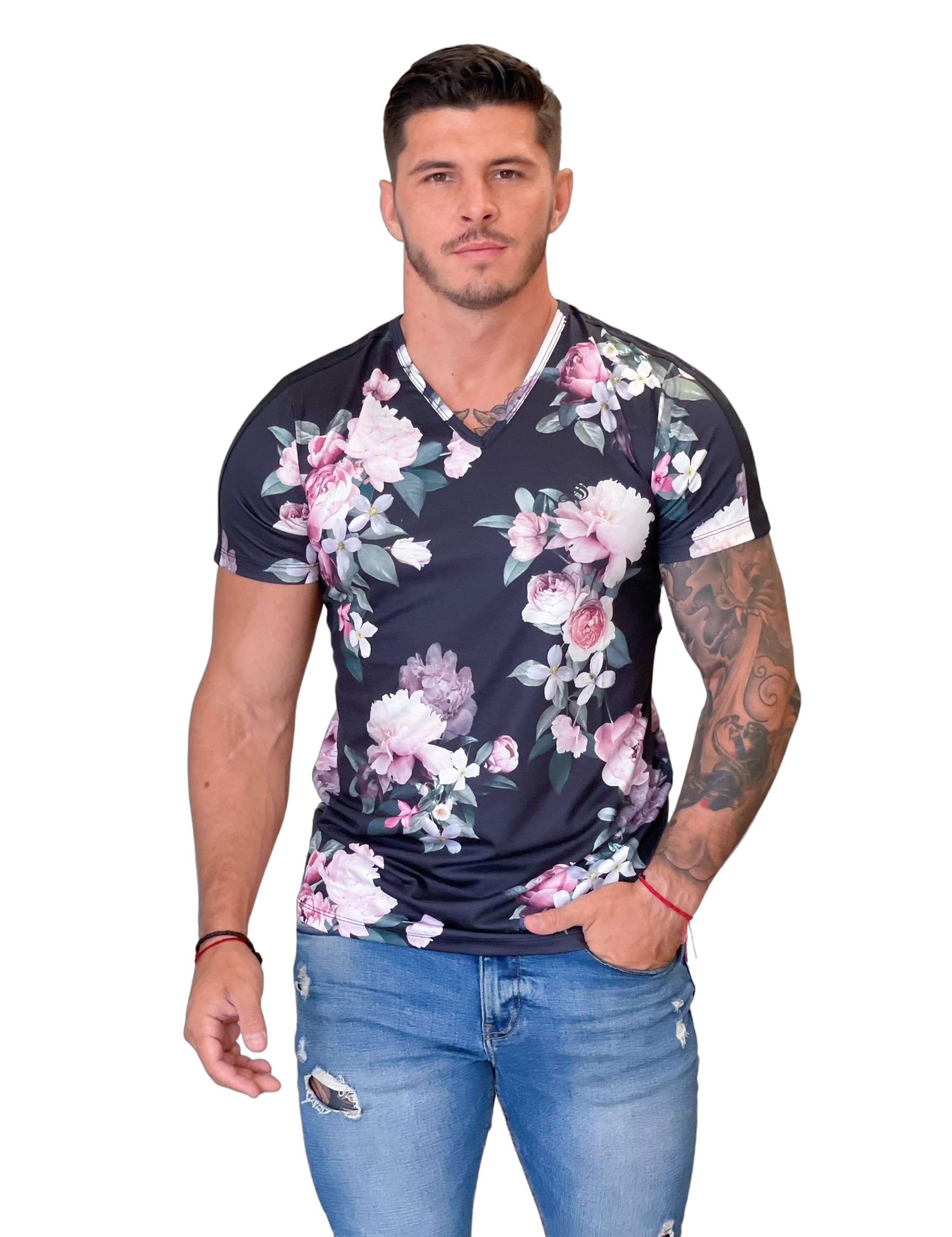 Velionatos - Black T-Shirt for Men (PRE-ORDER DISPATCH DATE 1 JULY 2022) - Sarman Fashion - Wholesale Clothing Fashion Brand for Men from Canada