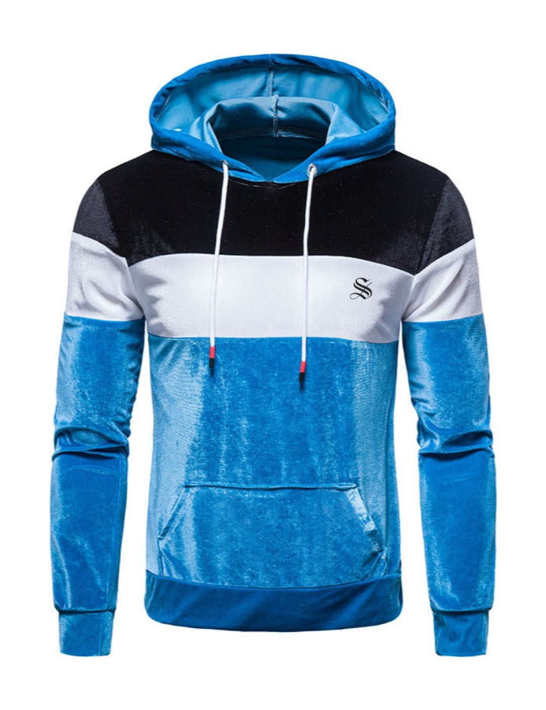 Viula - Velvet Hoodie for Men - Sarman Fashion - Wholesale Clothing Fashion Brand for Men from Canada