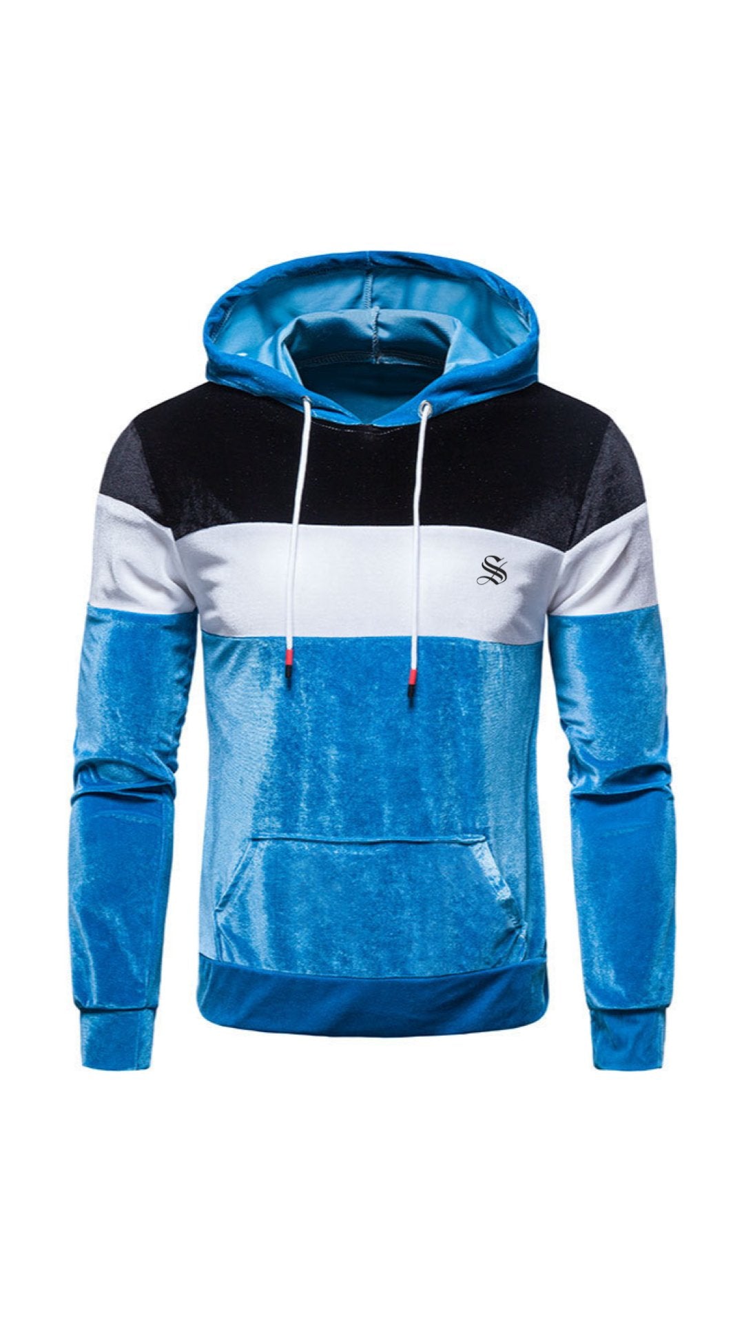 Viula - Velvet Hoodie for Men - Sarman Fashion - Wholesale Clothing Fashion Brand for Men from Canada