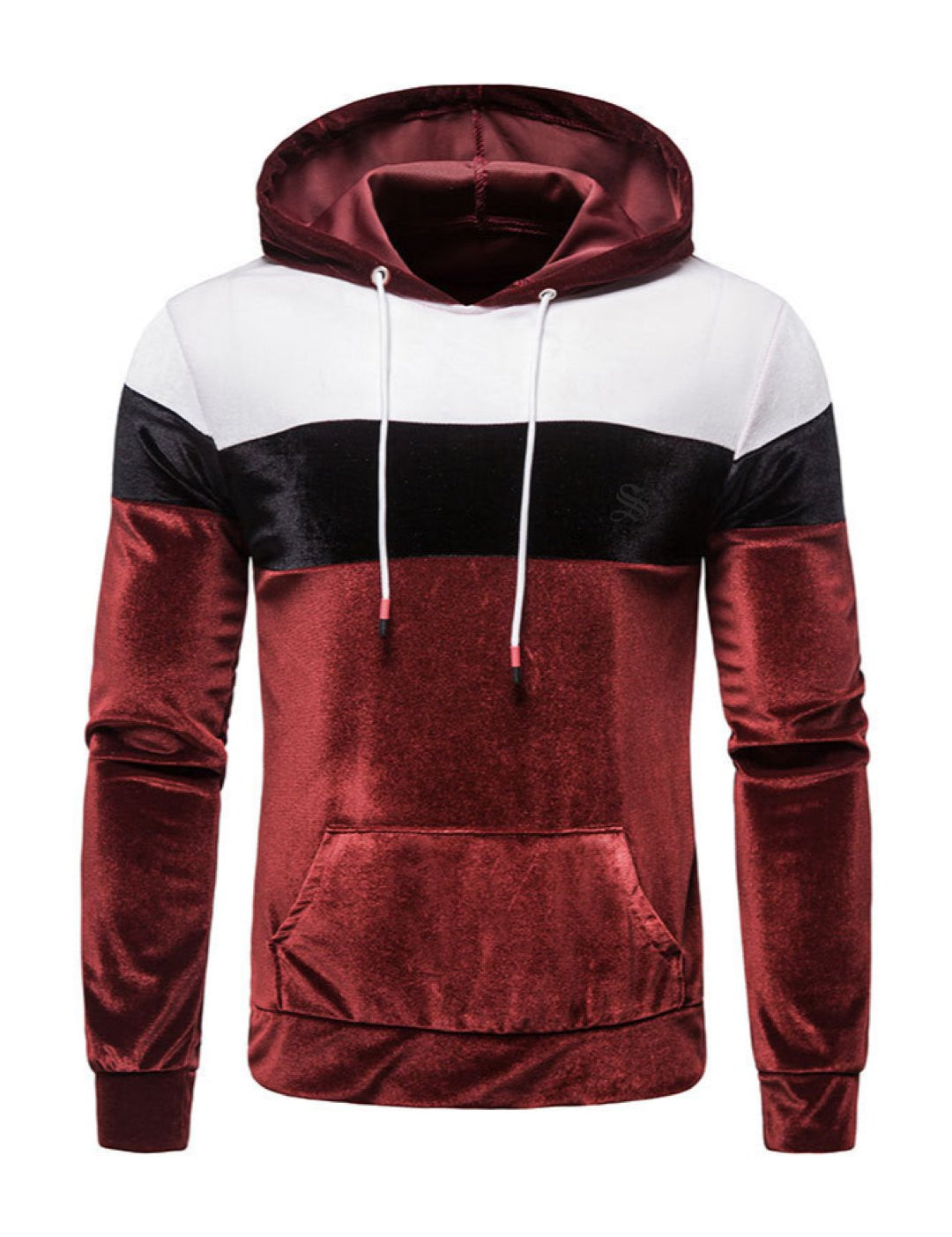 Viula - Velvet Hoodie for Men - Sarman Fashion - Wholesale Clothing Fashion Brand for Men from Canada