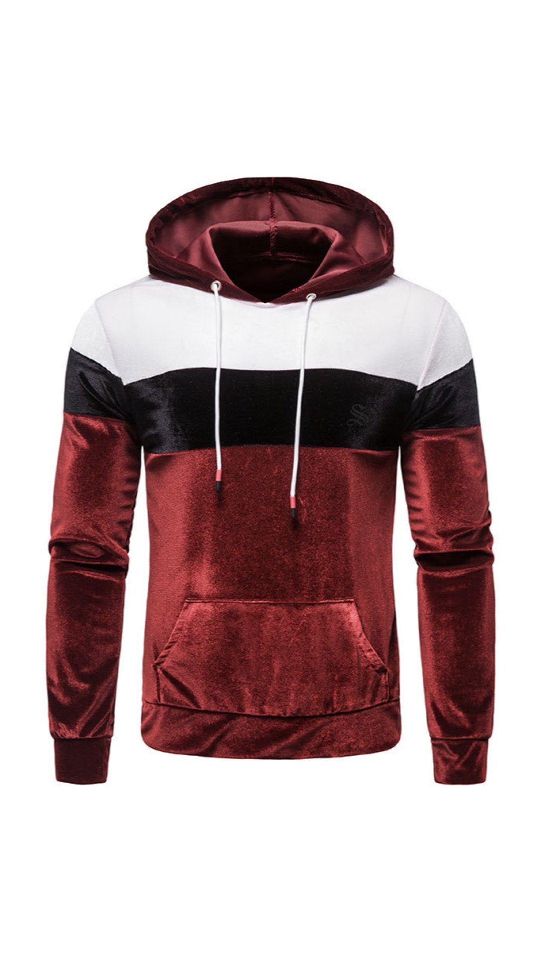Viula - Velvet Hoodie for Men - Sarman Fashion - Wholesale Clothing Fashion Brand for Men from Canada