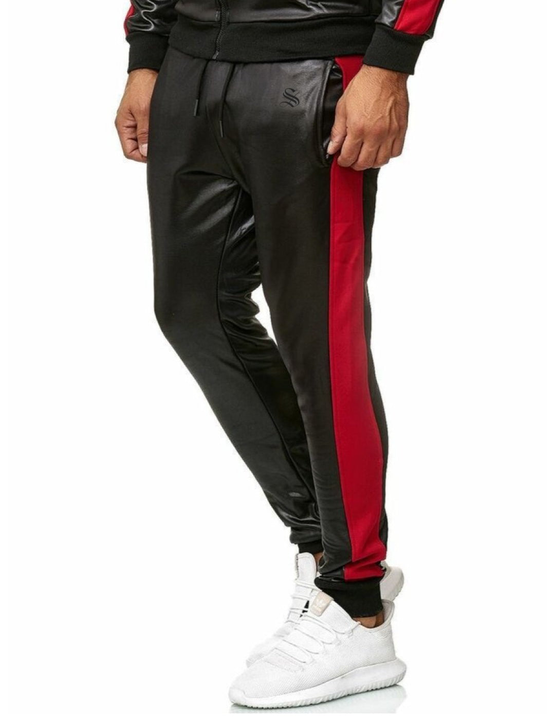 Vkuna 2 - Pu Leather Joggers for Men - Sarman Fashion - Wholesale Clothing Fashion Brand for Men from Canada
