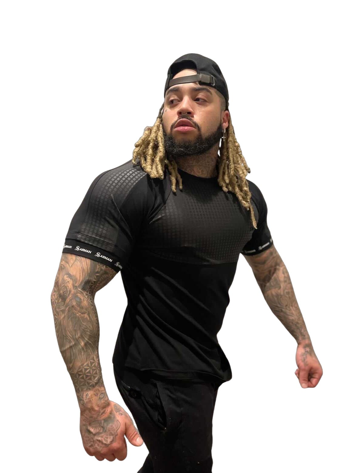 Voltabar - Black T-Shirt for Men - Sarman Fashion - Wholesale Clothing Fashion Brand for Men from Canada