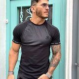 Voltabar - Black T-Shirt for Men (PRE-ORDER DISPATCH DATE 25 DECEMBER 2021) - Sarman Fashion - Wholesale Clothing Fashion Brand for Men from Canada