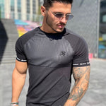 Voltabar - Black T-Shirt for Men (PRE-ORDER DISPATCH DATE 25 DECEMBER 2021) - Sarman Fashion - Wholesale Clothing Fashion Brand for Men from Canada