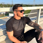 Voltabar - Black T-Shirt for Men (PRE-ORDER DISPATCH DATE 25 DECEMBER 2021) - Sarman Fashion - Wholesale Clothing Fashion Brand for Men from Canada