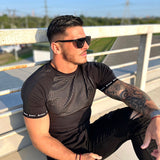 Voltabar - Black T-Shirt for Men (PRE-ORDER DISPATCH DATE 25 DECEMBER 2021) - Sarman Fashion - Wholesale Clothing Fashion Brand for Men from Canada