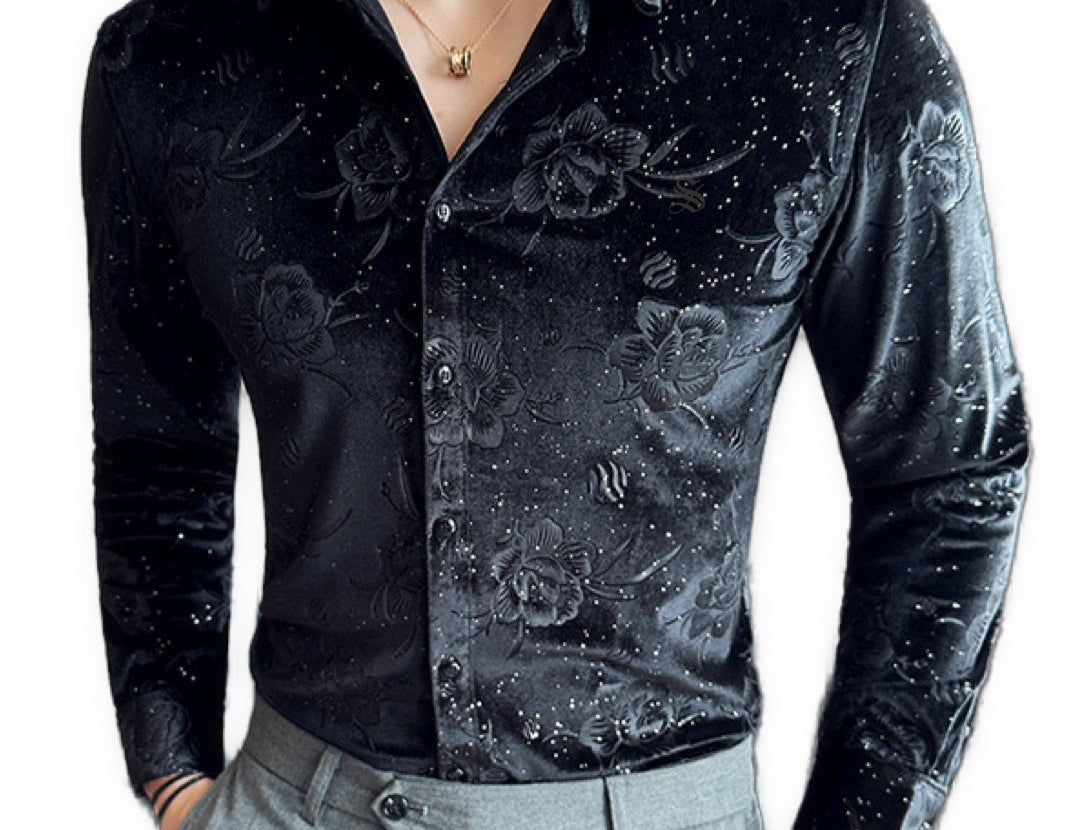 Voluzuma - Long Sleeves Shirt for Men - Sarman Fashion - Wholesale Clothing Fashion Brand for Men from Canada