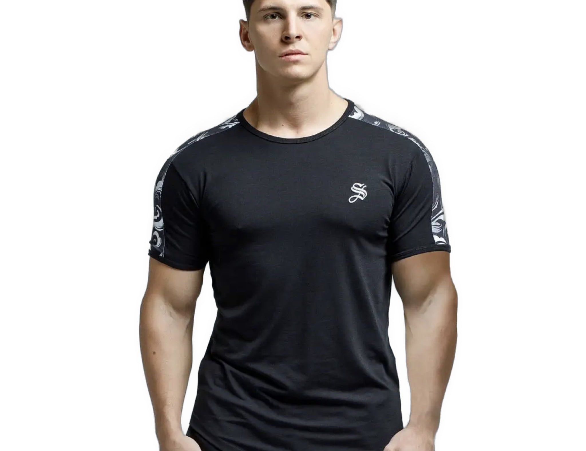 Vonity - Black T-Shirt for Men (PRE-ORDER DISPATCH DATE 25 September 2024) - Sarman Fashion - Wholesale Clothing Fashion Brand for Men from Canada
