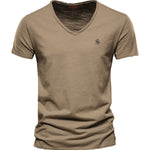 Vrunya - V-Neck T-Shirt for Men - Sarman Fashion - Wholesale Clothing Fashion Brand for Men from Canada