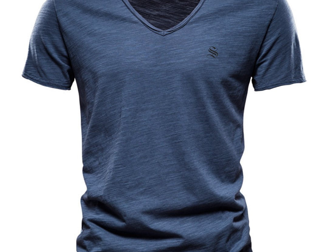 Vrunya - V-Neck T-Shirt for Men - Sarman Fashion - Wholesale Clothing Fashion Brand for Men from Canada