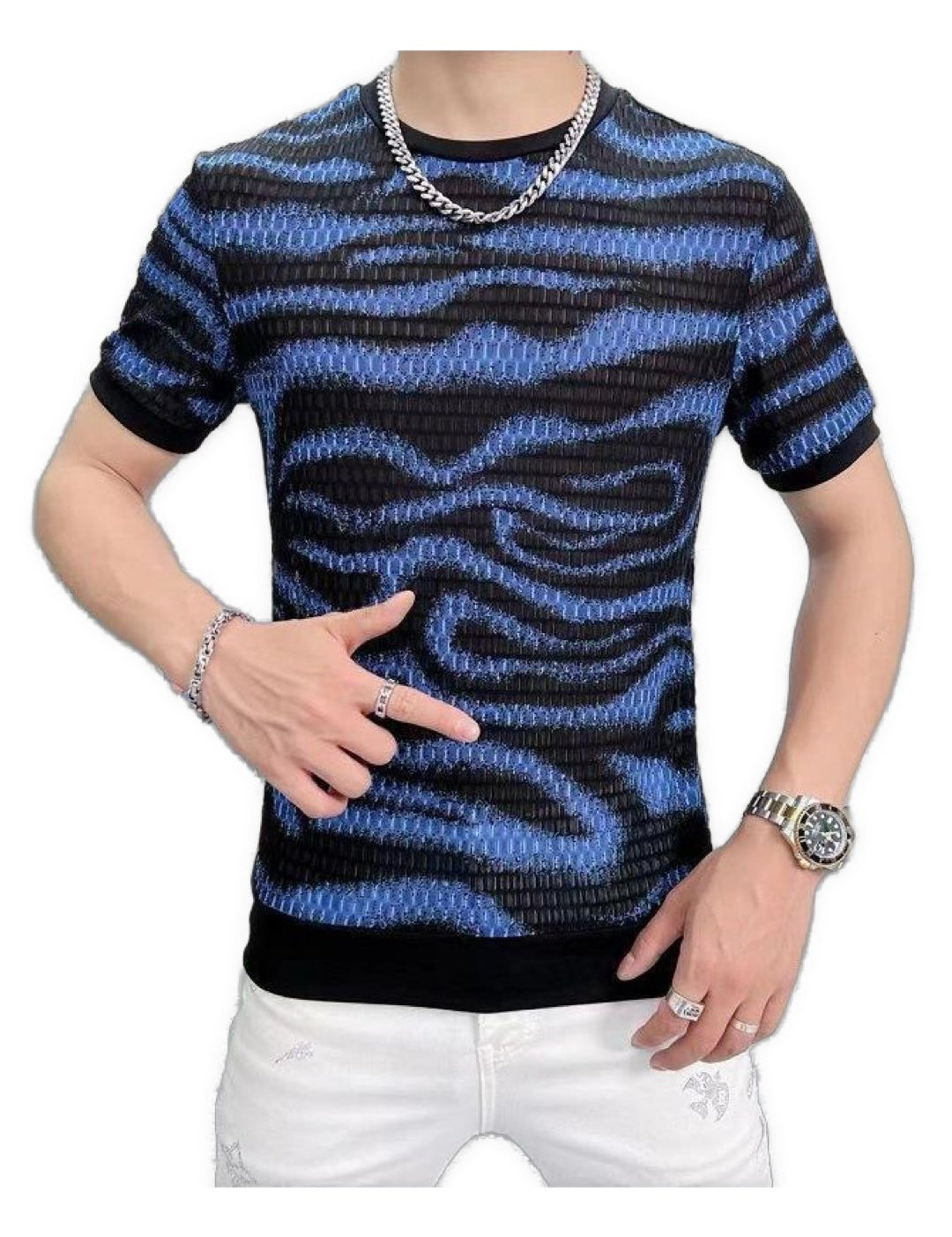 Wavesol - T-Shirt for Men - Sarman Fashion - Wholesale Clothing Fashion Brand for Men from Canada