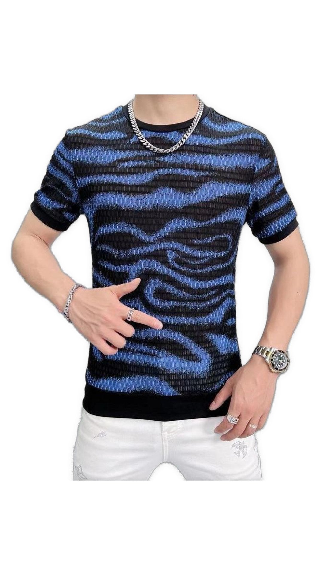 Wavesol - T-Shirt for Men - Sarman Fashion - Wholesale Clothing Fashion Brand for Men from Canada