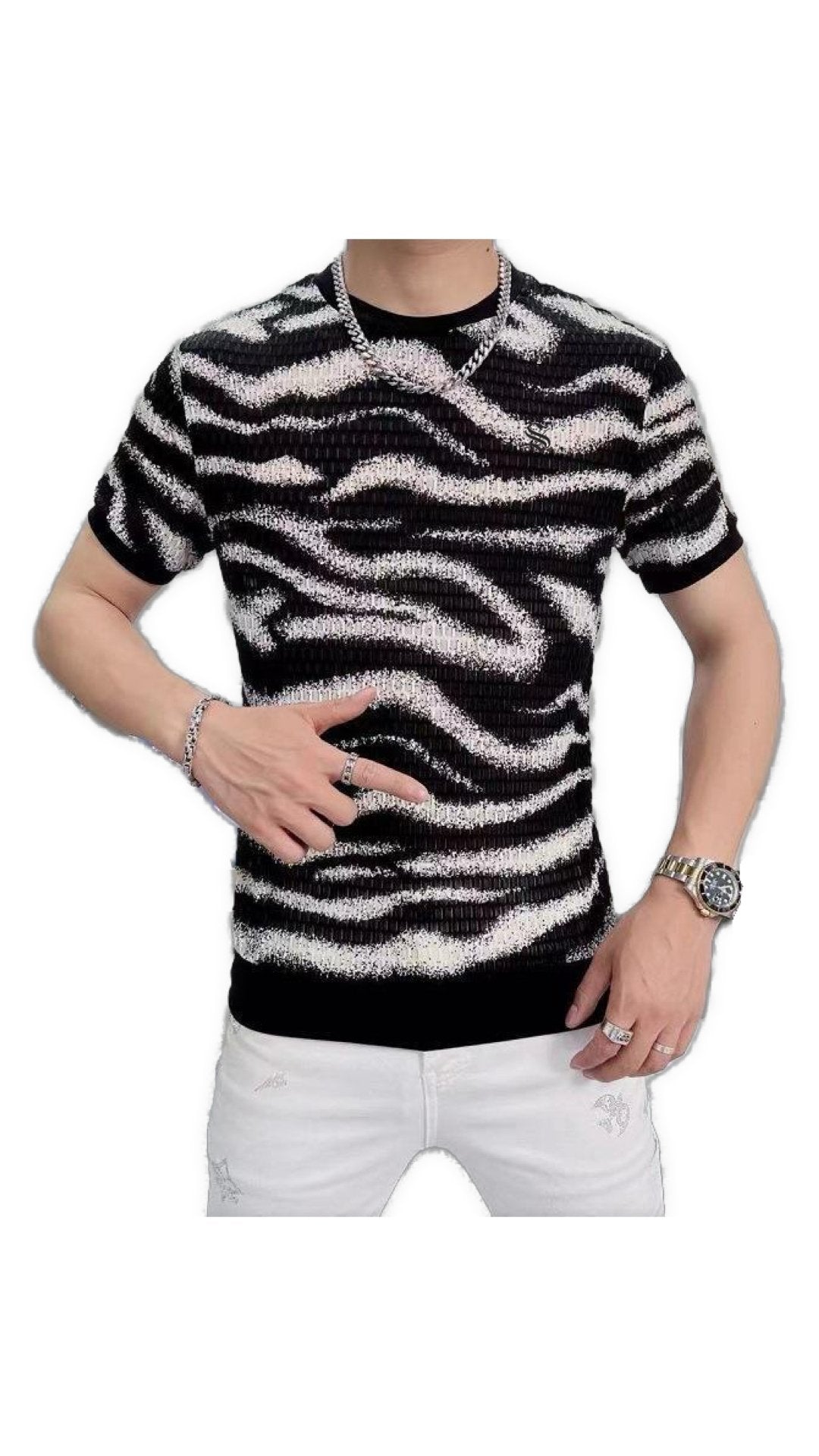 Wavesol - T-Shirt for Men - Sarman Fashion - Wholesale Clothing Fashion Brand for Men from Canada