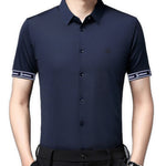 Wediva - Short Sleeves Shirt with Straps for Men - Sarman Fashion - Wholesale Clothing Fashion Brand for Men from Canada