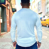 White Base - White Long Sleeve Shirt for Men (PRE-ORDER DISPATCH DATE 25 DECEMBER 2021) - Sarman Fashion - Wholesale Clothing Fashion Brand for Men from Canada