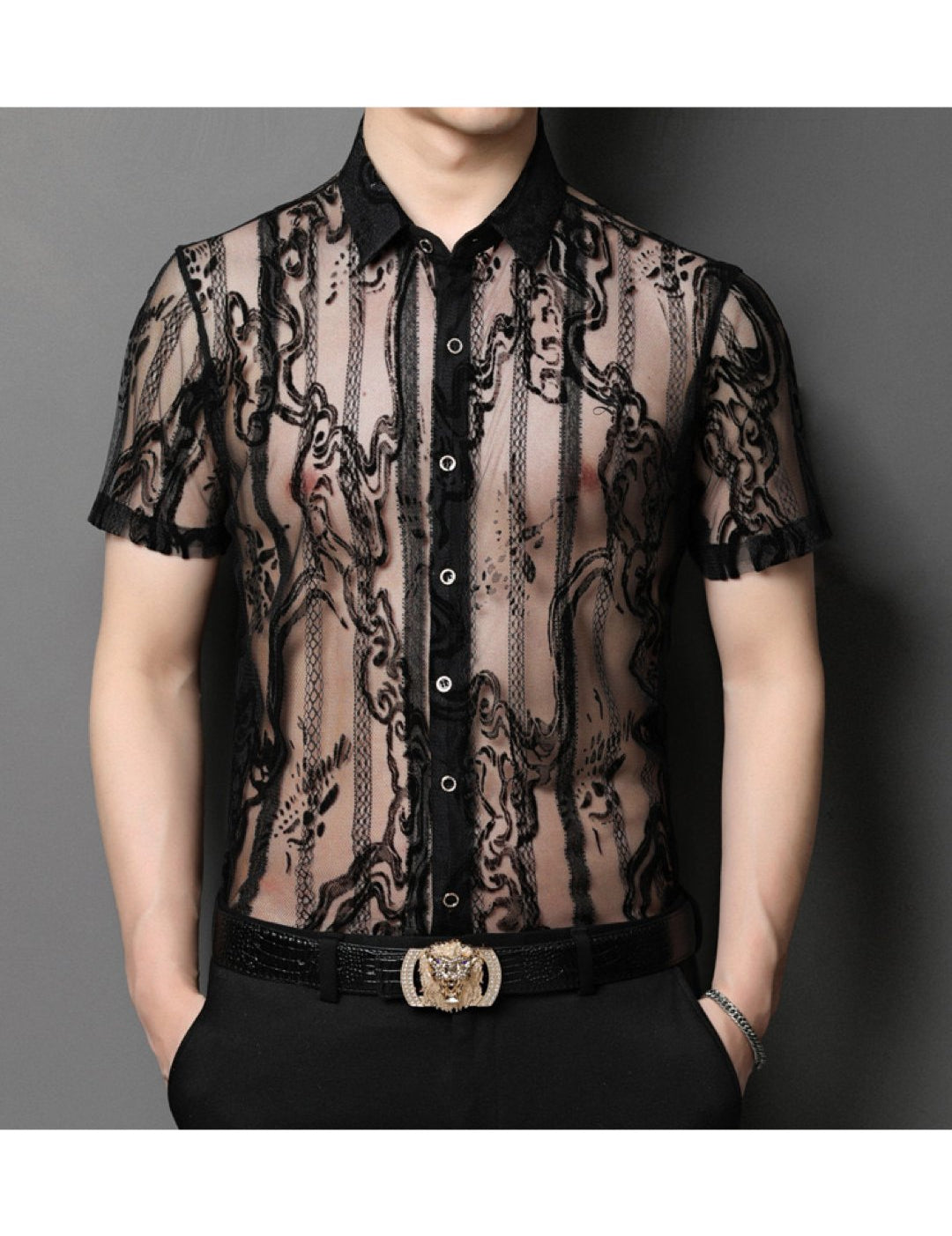 Wumuwa - Short Sleeves Shirt for Men - Sarman Fashion - Wholesale Clothing Fashion Brand for Men from Canada