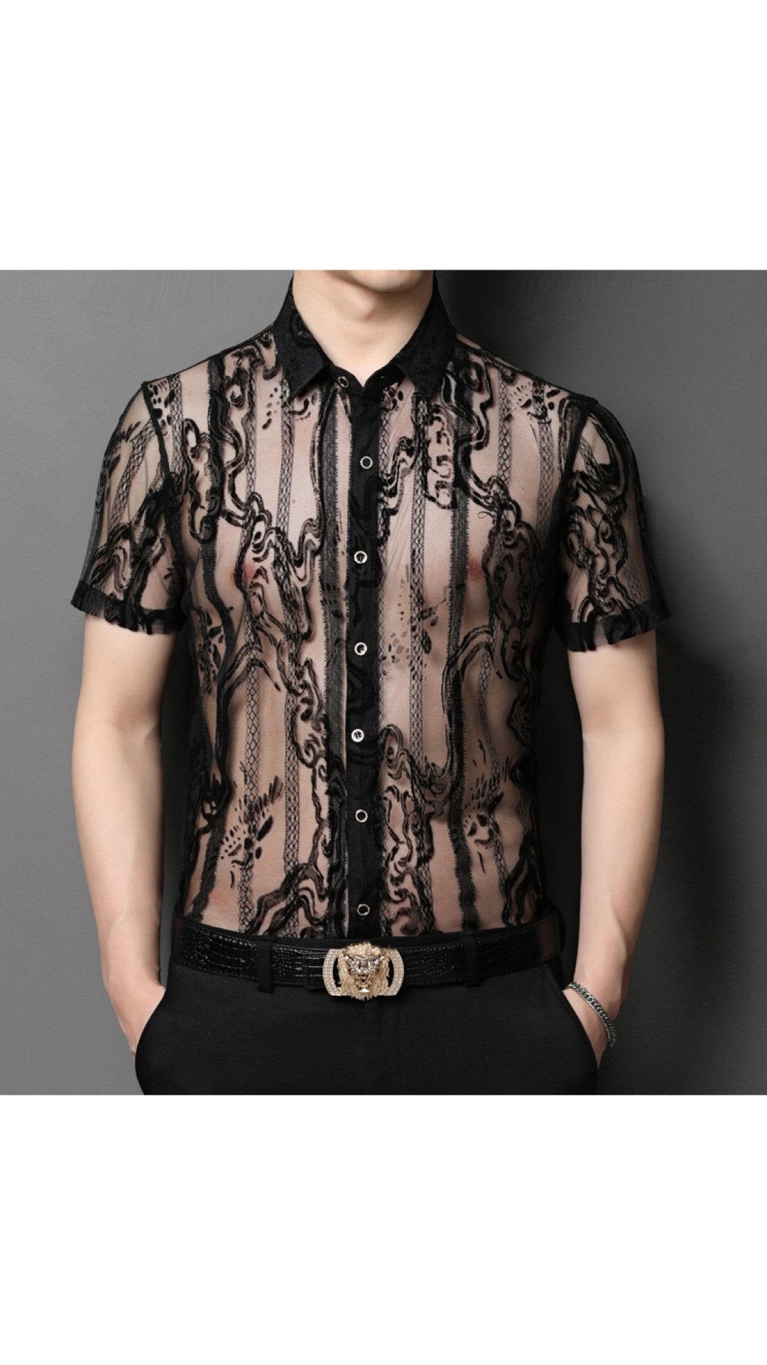 Wumuwa - Short Sleeves Shirt for Men - Sarman Fashion - Wholesale Clothing Fashion Brand for Men from Canada