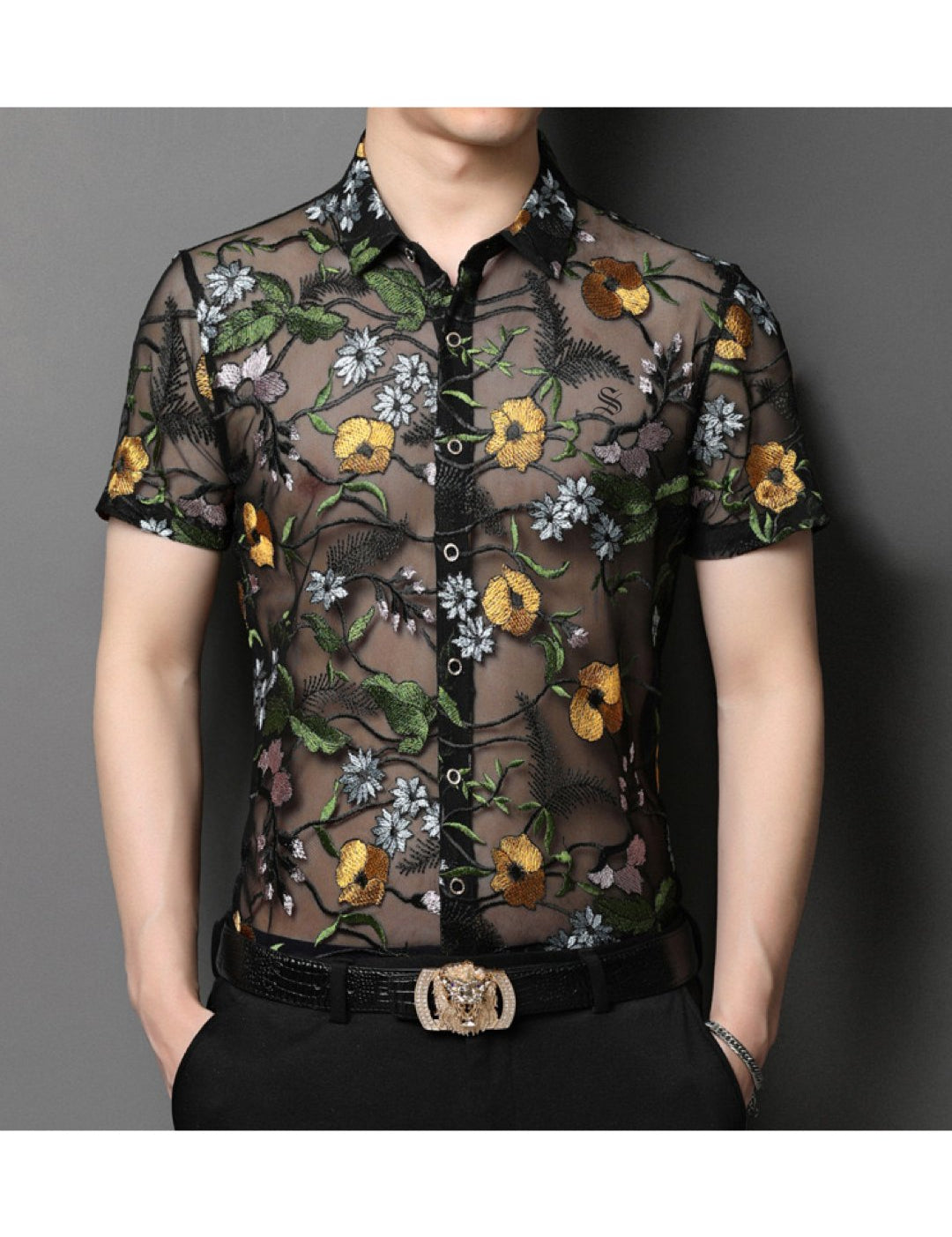Wumuwa - Short Sleeves Shirt for Men - Sarman Fashion - Wholesale Clothing Fashion Brand for Men from Canada