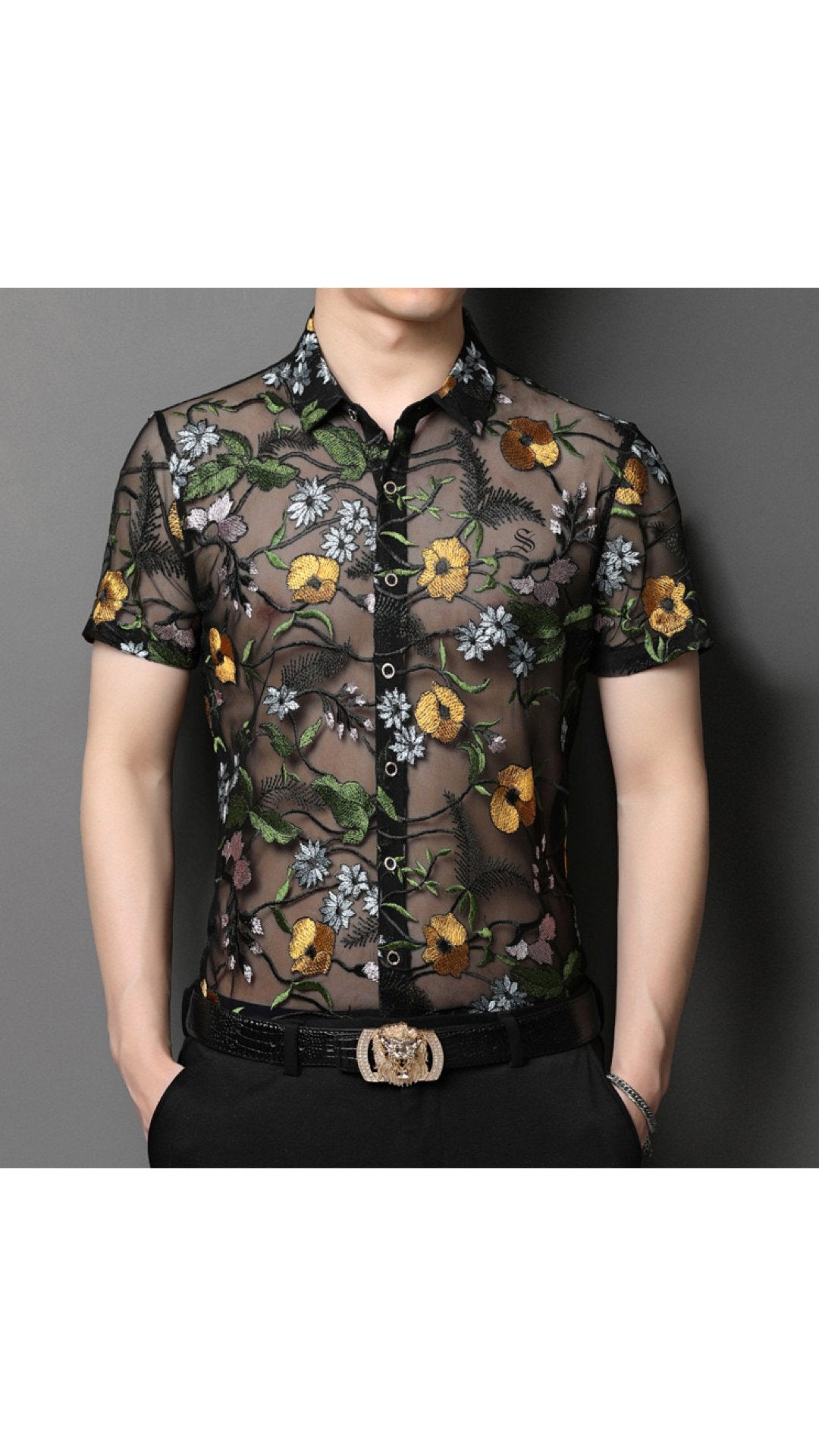 Wumuwa - Short Sleeves Shirt for Men - Sarman Fashion - Wholesale Clothing Fashion Brand for Men from Canada
