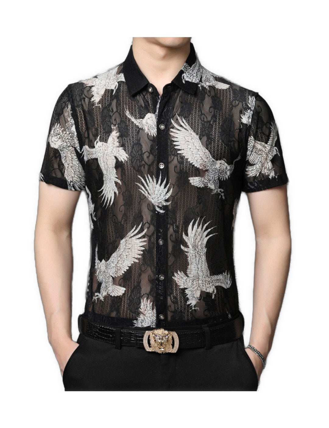 Wumuwa - Short Sleeves Shirt for Men - Sarman Fashion - Wholesale Clothing Fashion Brand for Men from Canada