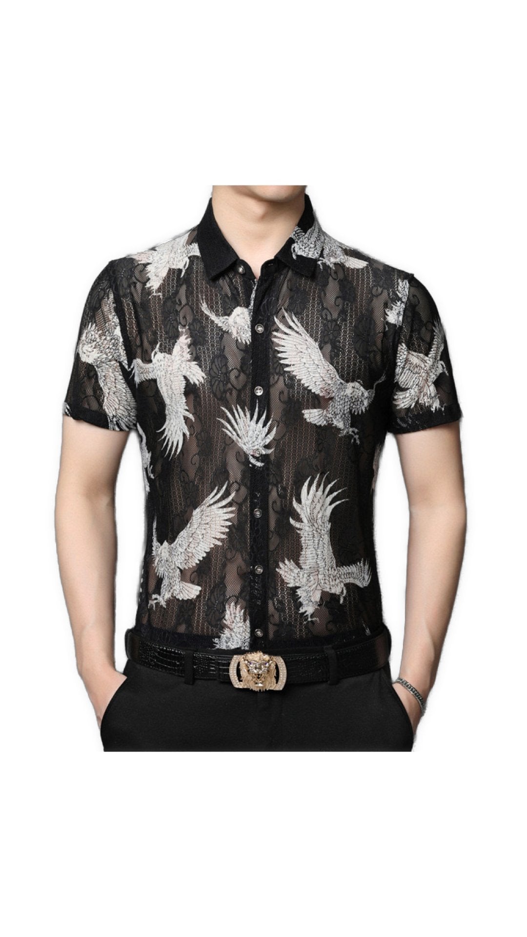 Wumuwa - Short Sleeves Shirt for Men - Sarman Fashion - Wholesale Clothing Fashion Brand for Men from Canada