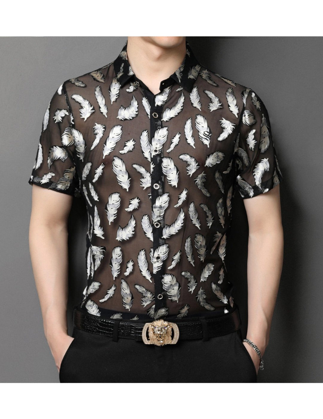 Wumuwa - Short Sleeves Shirt for Men - Sarman Fashion - Wholesale Clothing Fashion Brand for Men from Canada