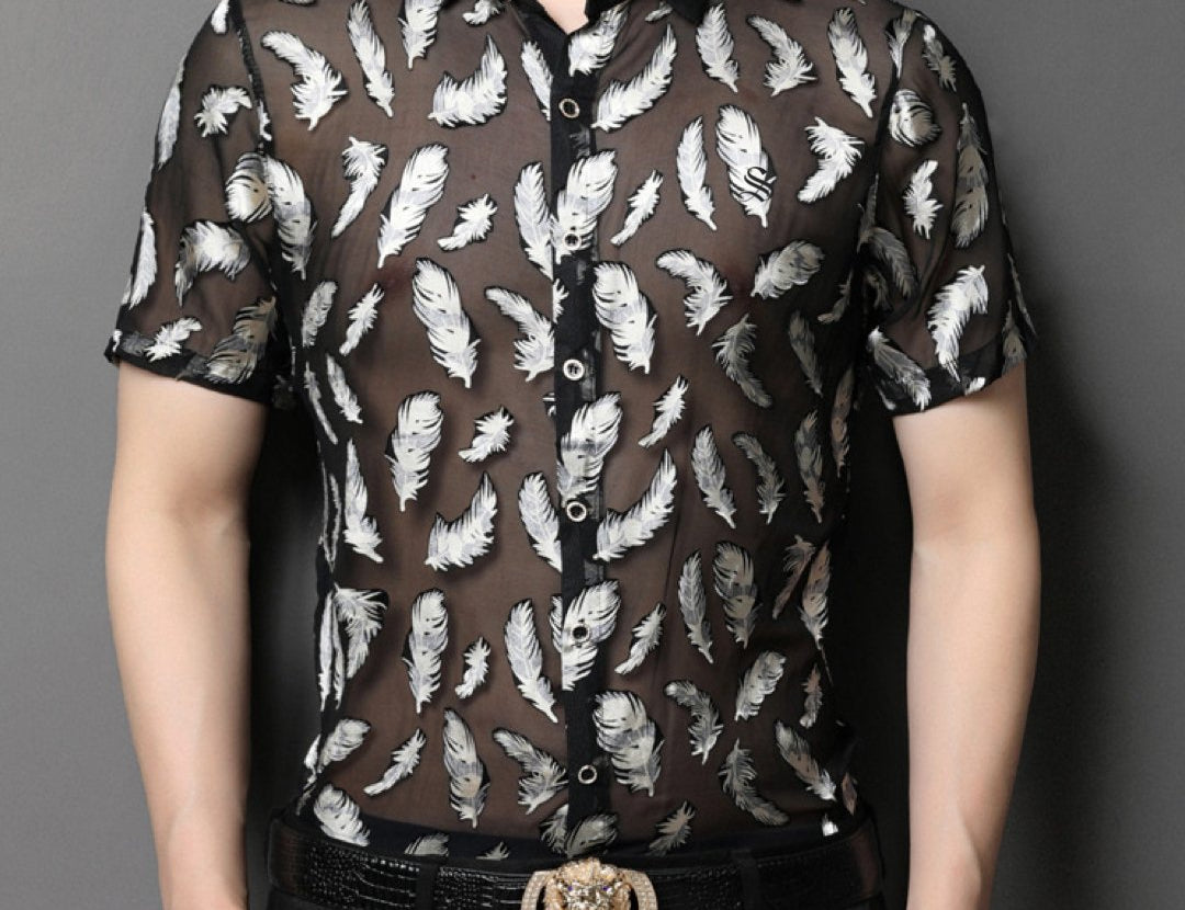 Wumuwa - Short Sleeves Shirt for Men - Sarman Fashion - Wholesale Clothing Fashion Brand for Men from Canada