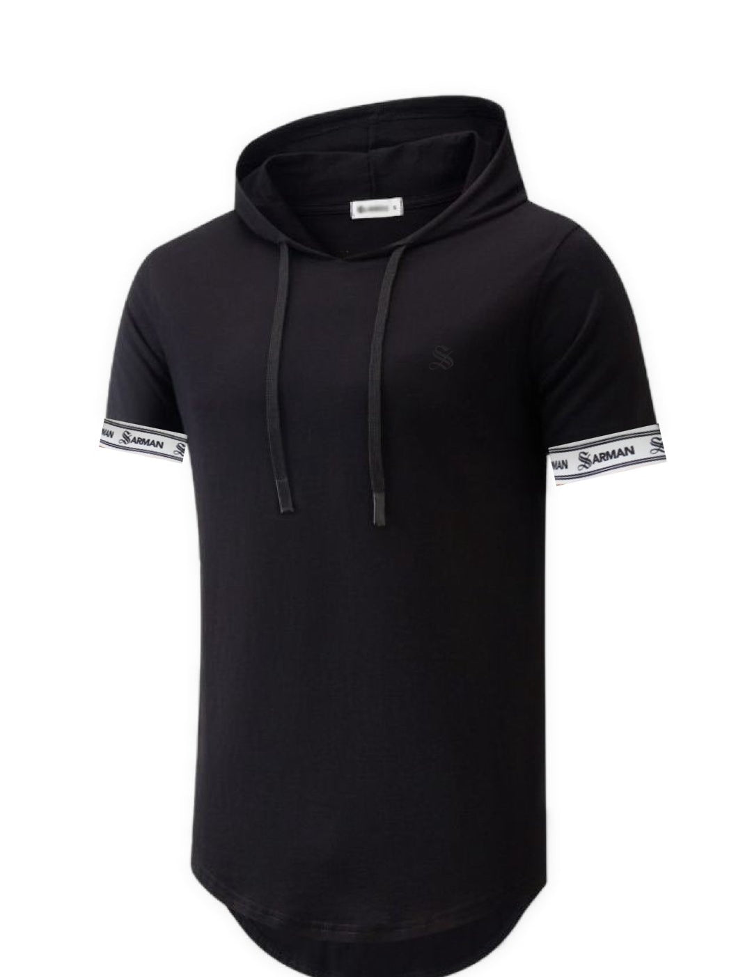 Wuzunami - Hood T-shirt With Straps for Men - Sarman Fashion - Wholesale Clothing Fashion Brand for Men from Canada