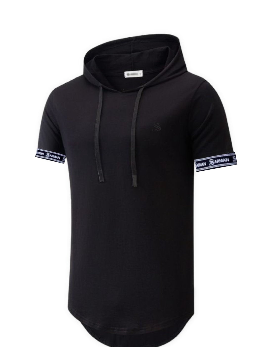 Wuzunami - Hood T-shirt With Straps for Men - Sarman Fashion - Wholesale Clothing Fashion Brand for Men from Canada