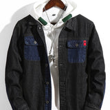 XBTY - Long Sleeve Jeans Jacket for Men - Sarman Fashion - Wholesale Clothing Fashion Brand for Men from Canada