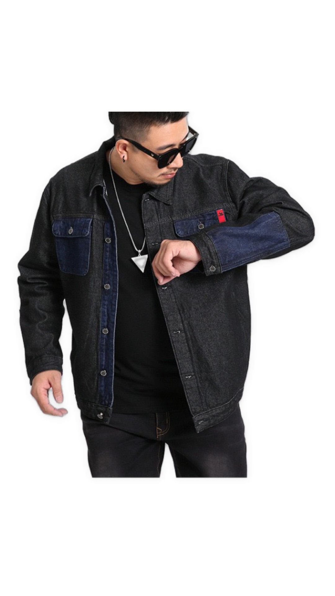 XBTY - Long Sleeve Jeans Jacket for Men - Sarman Fashion - Wholesale Clothing Fashion Brand for Men from Canada