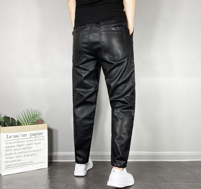 Xumo - Pu Leather Pants for Men - Sarman Fashion - Wholesale Clothing Fashion Brand for Men from Canada
