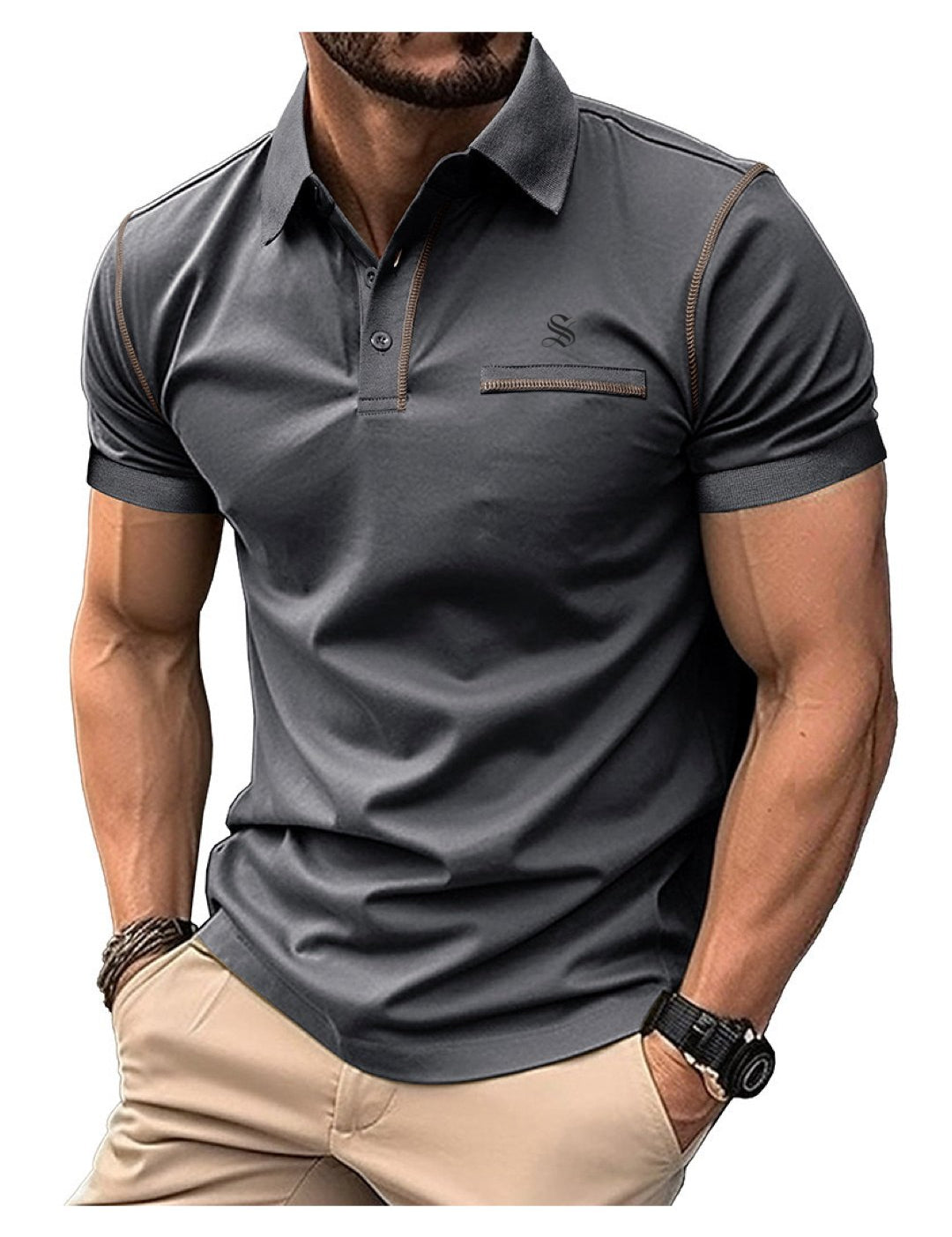 XUMU - Polo Shirt for Men - Sarman Fashion - Wholesale Clothing Fashion Brand for Men from Canada