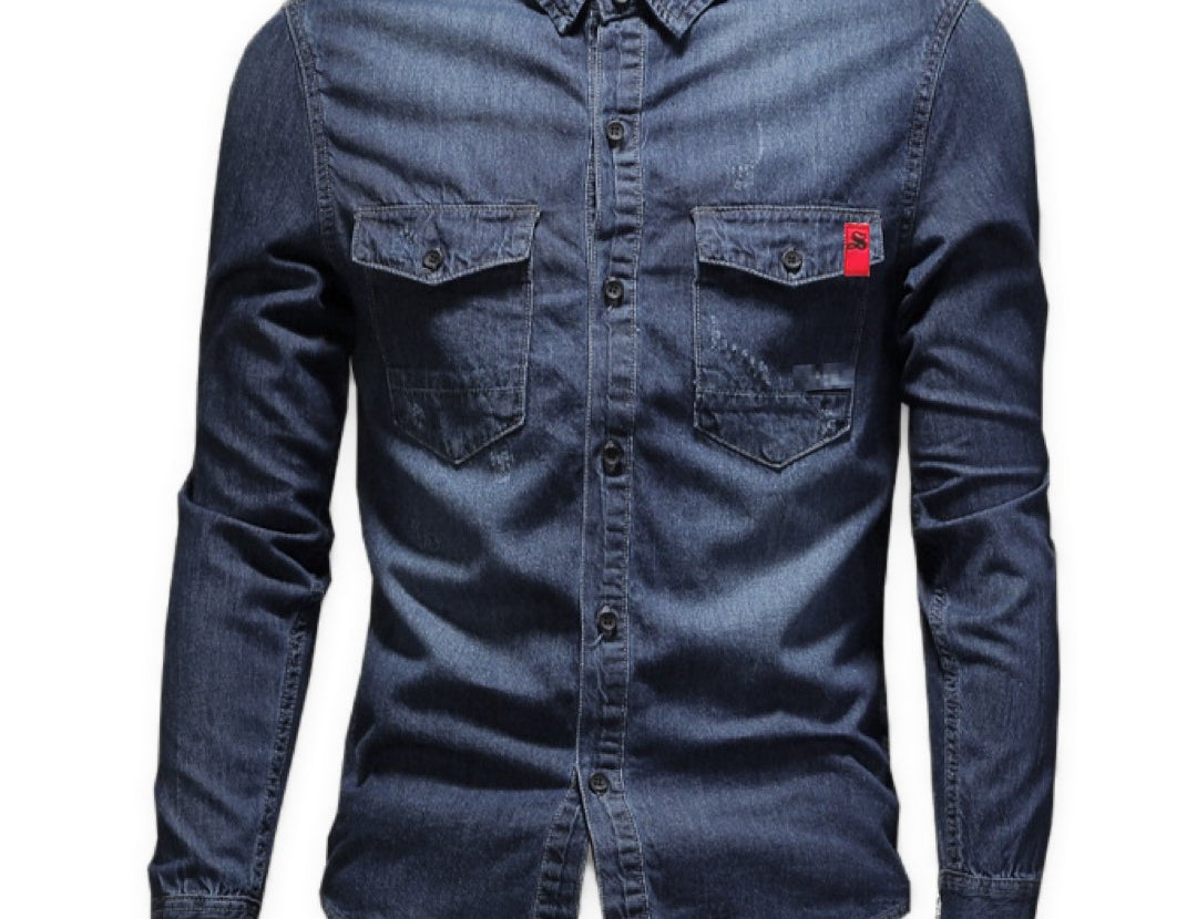Xunazi - Long Sleeves Shirt for Men - Sarman Fashion - Wholesale Clothing Fashion Brand for Men from Canada