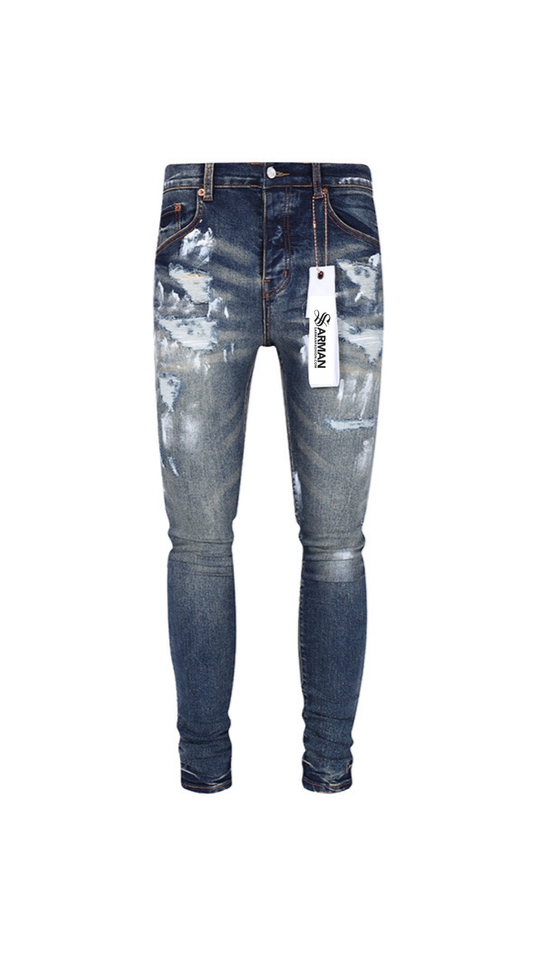 Xuzina - Skinny Legs Denim Jeans for Men - Sarman Fashion - Wholesale Clothing Fashion Brand for Men from Canada
