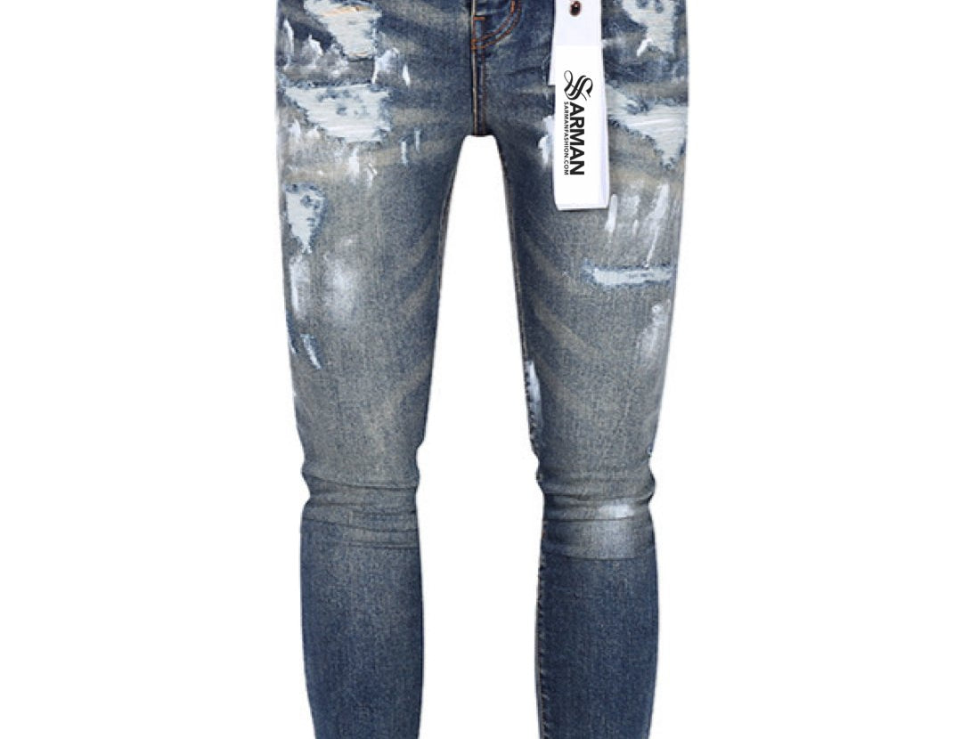 Xuzina - Skinny Legs Denim Jeans for Men - Sarman Fashion - Wholesale Clothing Fashion Brand for Men from Canada